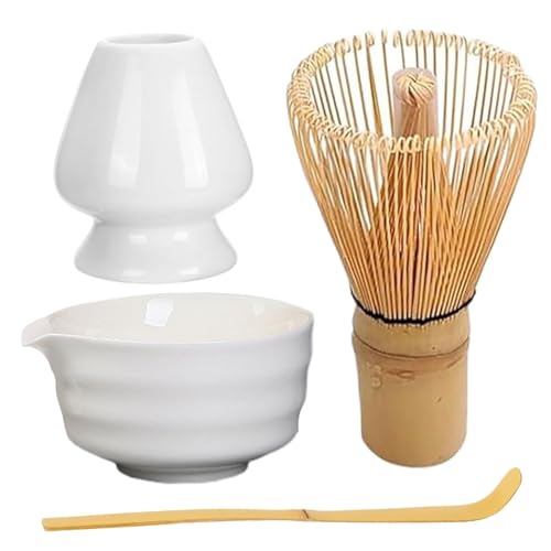 NASSMOSSE Matcha Whisk Set Ceramic Matcha Whisk wiederverwendbares Matcha -Set Elegantes Matcha -Kit enthält Matcha Bowl mit Ausgaber von NASSMOSSE