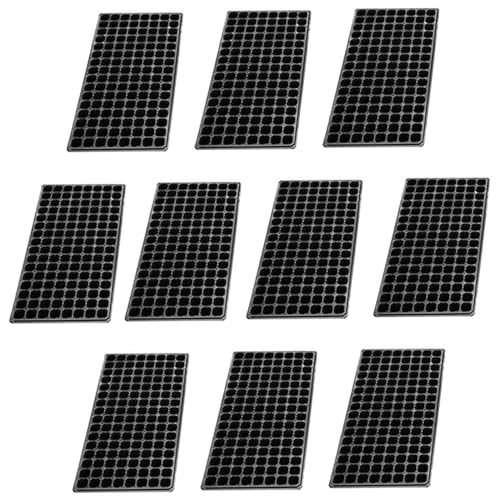 NASSMOSSE Samenstarterschalen 128 Zellen Gartenpflanze Anbau von Keimlingssamlingschalen 10pcs von NASSMOSSE