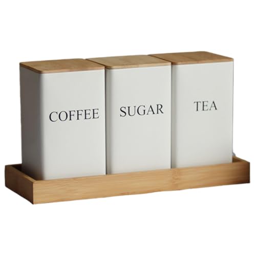NASSMOSSE Tee Kaffee Zuckerglas mit Tablett und Deckel weiß NASSMOSSE Tee Kaffee Zuckerglas mit Tablett und Deckel weiß von NASSMOSSE