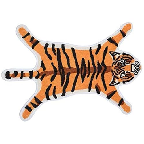 NASSMOSSE Tiger Teppich, Tiere Teppich Nicht ruhig von NASSMOSSE