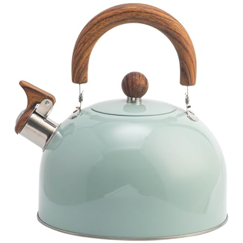 Pfeifende Teekessel 3L mit Holzgriff grün Pfeifende Teekessel 3L mit Holzgriff grün von NASSMOSSE