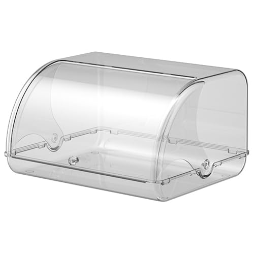Roll-Top-Brotkasten, 30,5 x 27,9 x 17,8 cm, tragbar, großes Fassungsvermögen, transparente PET-Brotaufbewahrungsbehälter mit Deckel, für Zuhause, Küche Roll-Top-Brotkasten, 30,5 x 27,9 x 17,8 cm, tragbar, großes Fassungsvermögen, transparente PET-Brotaufbewahrungsbehälter mit Deckel, für Zuhause, Küche von NASSMOSSE
