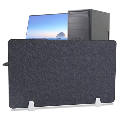 Schreibtischpartition, 12x16 -Zoll -Sound -Proof -Schreibtischteiler, leichte abnehmbare Datenschutzpanel mit 2 Clips für Büro, Klassenzimmer, Bibliothek von NASSMOSSE