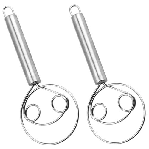 Teig Whisk 8.9 Edelstahl -Brotmixer mit doppelten Augen (Stil 1) von NASSMOSSE