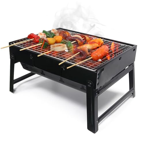 Tragbarer Grillkohle, faltbarer Grill mit Kohlenstoffplatte, perfekt für Grills im Freien, Camping, Reisen, Picknicks, Strandparty Tragbarer Grillkohle, faltbarer Grill mit Kohlenstoffplatte, perfekt für Grills im Freien, Camping, Reisen, Picknicks, Strandparty von NASSMOSSE