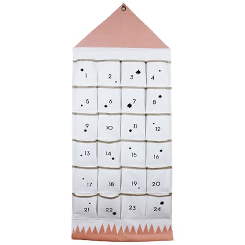 Weihnachts-Adventskalender 2025, befüllbarer Adventskalender zum Aufhängen an der Wand aus Stoff mit 24 Fächern für die Weihnachts-Countdown-Dekoration Weihnachts-Adventskalender 2025, befüllbarer Adventskalender zum Aufhängen an der Wand aus Stoff mit 24 Fächern für die Weihnachts-Countdown-Dekoration von NASSMOSSE