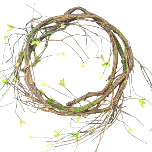 Weinreben-Girlande, 3, 2 m, formbare künstliche Baumzweige, künstliche Hängepflanzen, Weidenranke für Hochzeitsbögen, Dschungel-Halloween Weinreben-Girlande, 3, 2 m, formbare künstliche Baumzweige, künstliche Hängepflanzen, Weidenranke für Hochzeitsbögen, Dschungel-Halloween von NASSMOSSE