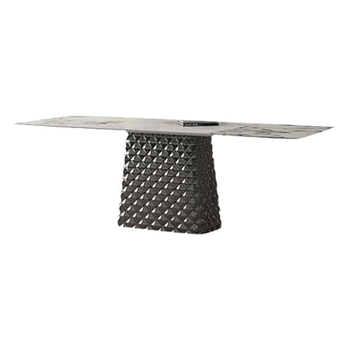 Esstisch, Couchtisch, leicht, luxuriös, mit Steinplatte, modern, einfach, für kleine Wohnung, Haus, Wohnzimmer, rechteckig, Edelstahl, Couchtisch für Wohnzimmer von NASTYA