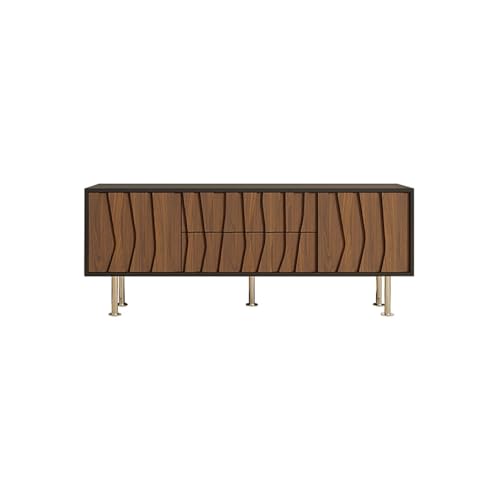 Moderne TV-Ständer 150 cm Rustikales Unterhaltungszentrum aus Holz für Wohnzimmer, Bodenschrank für Hotels & Bauernhöfe TV-Schrank für Wohnzimmer (150 x 40 x 60 cm) von NASTYA