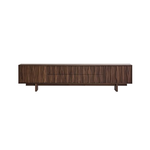 Moderne TV-Ständer ​ 180cm Ländliches Walnuss Unterhaltungszentrum für Zuhause, Wohnzimmer Bergmöbel, Geeignet für Aufbewahrung und Ordnung​ TV-Schrankständer für Wohnzimmer(180x40x55.5cm) von NASTYA