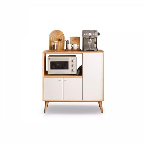NASTYA Buffetschrank Massivholz Sideboard Weiß Aufbewahrungsschrank Chinesischer einfacher kleiner Schrank Home Küche Wand Aufbewahrungsschrank Buffetschrank Sideboard Schrank Küchenschrank von NASTYA