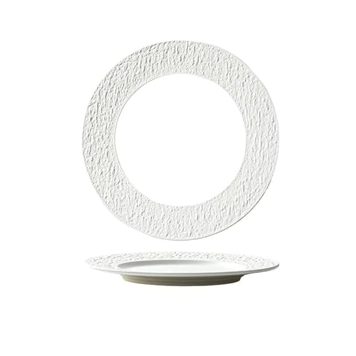 Pasta-Schalen Vorspeisenteller Steinmuster Keramik Bratfass Westliche Essen Pasta Home Servieren Essgeschirr für Feiern(B) von NASTYA