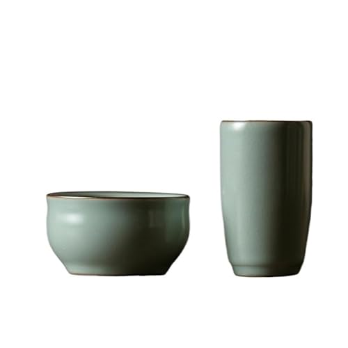 Teetassen Reise Teetasse Duftbecher Zweiteiliges Set Kung Fu Teeset Teetasse Chinesischer Tee Trinkbecher Kaffeebecher von NASTYA