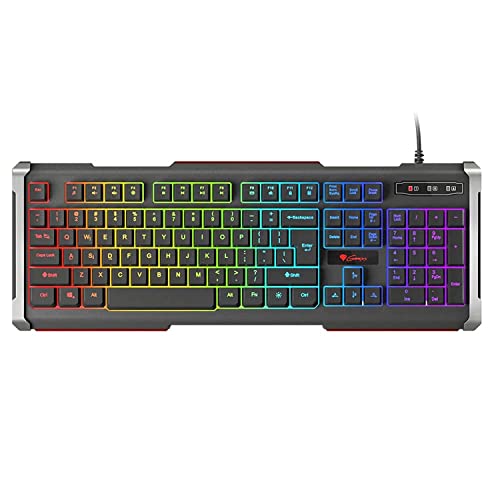 NATEC Genesis Rhod 400 RGB US Gaming Keyboard USB Black von Genesis