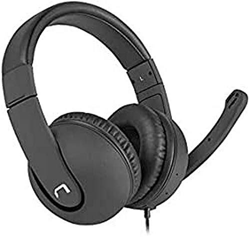NATEC Headphones with Rhea NSL-1452 (schwarz) von NATEC