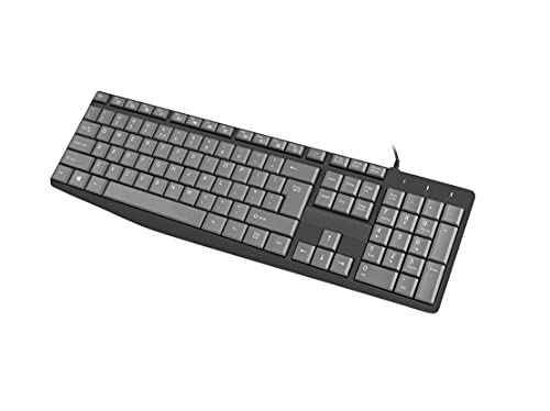 NATEC Keyboard FLAMEBACK US Slim OEM, Black von NATEC