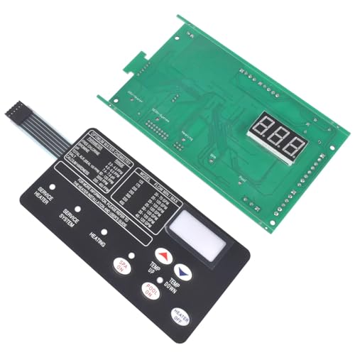 Ersatz-Steuerplatine 42002-0007S + Schaltermembran-Pad 472610Z für Pentair MasterTemp von NATEFEMIN