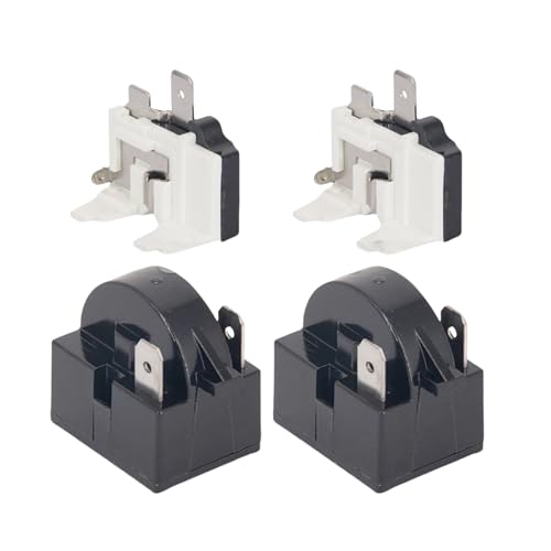 QP2-4.7 PTC-Starterrelais, 2-poliger Kühlschrankstarter, PTC-Startrelais, Überlastschutz, 2 Stück von NATEFEMIN