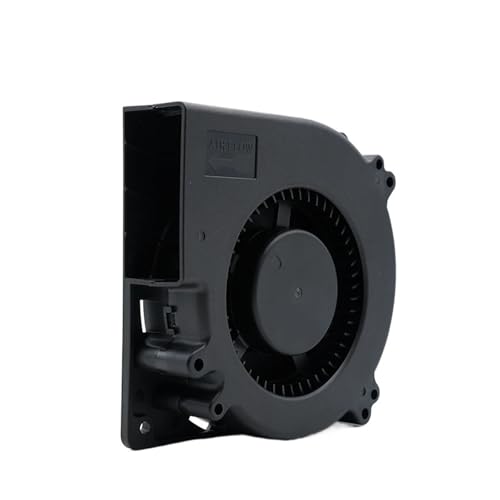 NATEPLALFC DC12V 24V Turbogebläse Doppelkugellager-Luftgebläse, bürstenloser DC-Motor mit Verriegelungsschutz, Radialventilator(DC12V) von NATEPLALFC