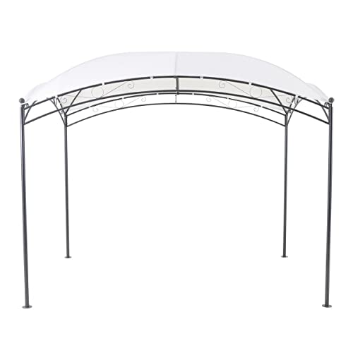 NATERIAL - Garten Pavillon OCCO - Gazebo - 3x2 m - 6 m² - UV-Schutz - Wasserabweisend Festzelt - Partyzelt - Stahl - Weiß von NATERIAL