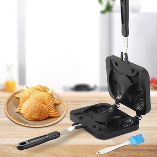 NATGAI Taiyaki Fischform Kuchenform Waffelkuchenform Fischform Pfannkuchen Doppelpfanne von NATGAI