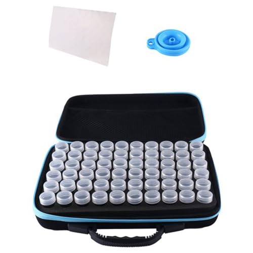 NATHA 60Slots Samenbox-Organizer Robuste Aufbewahrungsbox Set Kit mit Reißverschlusstasche und Etikettenaufklebern (Samen Nicht Enthalten) von NATHA