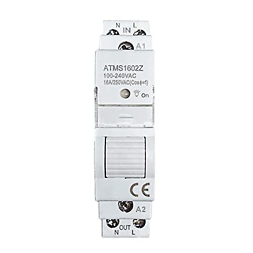 NATHA Tuya Smart Life ZigBee 16A Din Rail 1P Switch KWh Meter Smart Home Switch mit Energiemonitor -Unterstützung App-Fernbedienung von NATHA
