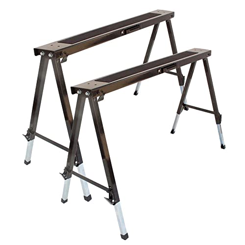 Lemodo Arbeitsbock höhenverstellbar | Klappbock 2er Set | Montagebock mit 150 kg Tragkraft und Anti-Rutsch-Auflage | Unterstellbock mit praktischem Tragegriff Lemodo Arbeitsbock höhenverstellbar | Klappbock 2er Set | Montagebock mit 150 kg Tragkraft und Anti-Rutsch-Auflage | Unterstellbock mit praktischem Tragegriff von NATIV