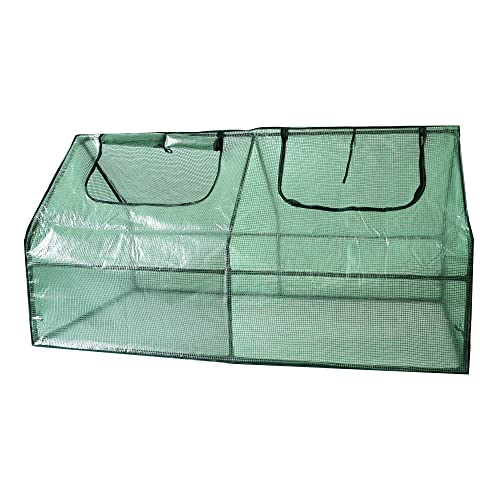 NATIV Foliengewächshaus | Gewächshaus mit 2 praktischen Zugriffsfenstern | Tomatenhaus aus robuster Gewächshausfolie | Treibhaus 182 x 90 cm, 90 cm hoch NATIV Foliengewächshaus | Gewächshaus mit 2 praktischen Zugriffsfenstern | Tomatenhaus aus robuster Gewächshausfolie | Treibhaus 182 x 90 cm, 90 cm hoch von NATIV