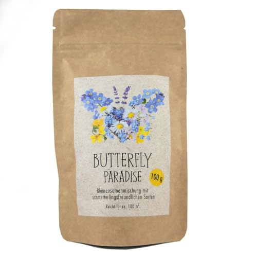 Schmetterlingswiese BUTTERFLY PARADIES - Blumensamenmischung mit schmetterlingsfreundlichen Blumensorten, für 100m2 Schmetterlingswiese BUTTERFLY PARADIES - Blumensamenmischung mit schmetterlingsfreundlichen Blumensorten, für 100m2 von NATUR KRAFTWERK
