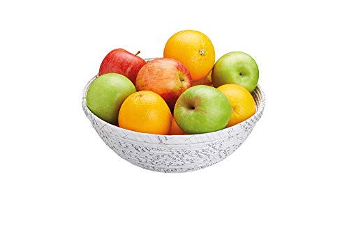 KitchenCraft Natural Elements Obstschale aus recyceltem Papier, robust, biologisch abbaubar und wiederverwendbar, 25 cm von NATURAL ELEMENTS