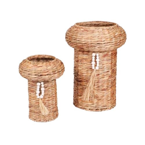 NATURAL LIVING " SET VON 2 EMA-KÖRBEN" AUS WASSERHYAZINTHE D25XH35CM UND D35XH50CM von Urban Living