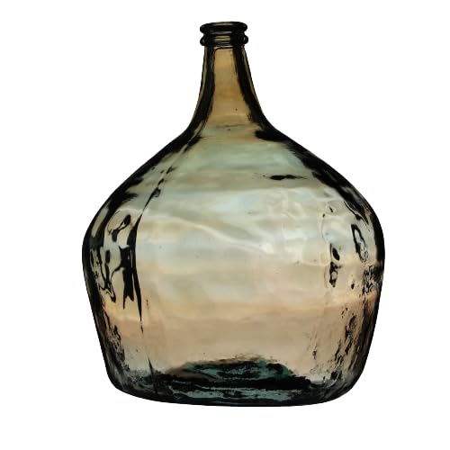 NATURAL LIVING VASE Dame Jeanne 16L Bernstein AUS RECYCELTEM Glas D29CM X H42CM von Urban Living