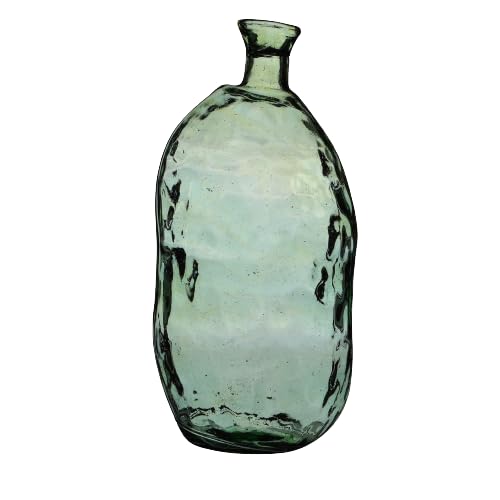 NATURAL LIVING VASE LEA 13,6L SMARAGD AUS RECYCELTEM Glas Durchmesser 25CM X H51CM von Urban Living