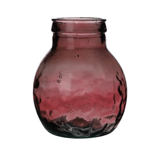 NATURAL LIVING VASE Louise 4L Rubi AUS RECYCELTEM Glas Durchmesser 20CM X H24CM von NATURAL LIVING