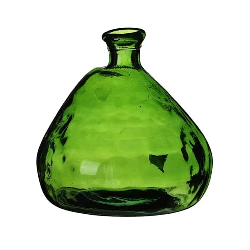 NATURAL LIVING VASE Mila 10L SMARAGD AUS RECYCELTEM Glas D33CM X H33CM von NATURAL LIVING