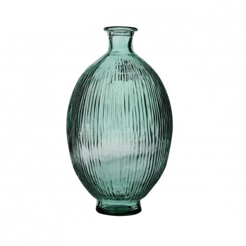 NATURAL LIVING VASE Misha 12L AUS RECYCELTEM Glas Durchmesser 26CM X H44CM von NATURAL LIVING