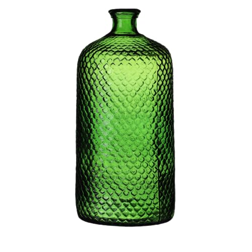 NATURAL LIVING VASE Serena 7L SMARAGD AUS RECYCELTEM Glas D18,5CM X H42CM von Urban Living