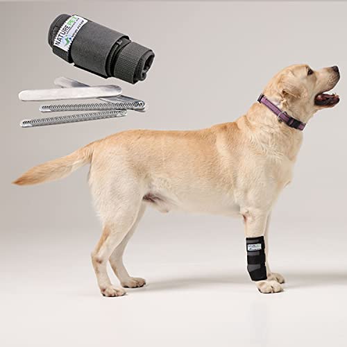 Nature Pet Premium Hundebandage Vorderbein die vielseitigste Handgelenkbandage für Hunde auf dem Markt - Gelenksbandage Hund - Durchtrittigkeit wirksam behandeln (S) von Nature Pet