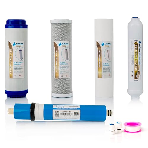 4er-Pack Gold-Line-Filter für Umkehrosmose – Wasserfilter für 5-Stufen-Geräte – Nature Water Professionals von NATURE WATER PROFESSIONALS