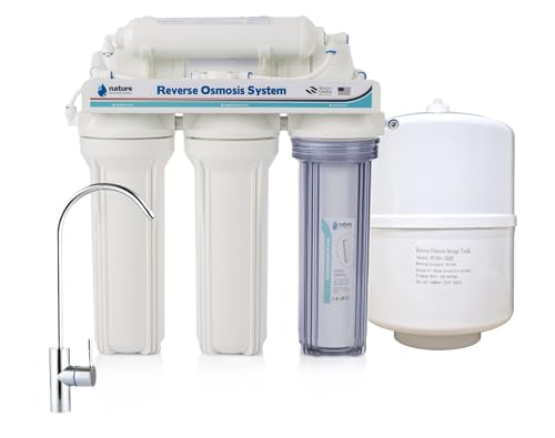 NATURE WATER PROFESSIONALS Umkehrosmoseanlagen - Osmose-Set mit 5 Stufen, Fassungsvermögen 6 l, inkl. 75 GPD-Membran, Wassertank und Filter von NATURE WATER PROFESSIONALS