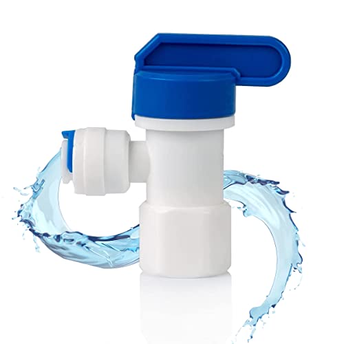 Nature Water Professionals - Umkehrosmose-Ventil 1/4 - Öffnungs- und Schließhahn - Ideal Osmosebehälter - Universeller Schraubanschluss von NATURE WATER PROFESSIONALS