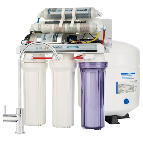 Umkehrosmoseausrüstung, 6 Stufen Premium mit Pumpe. NATURE WATER PROFESSIONALS von NATURE WATER PROFESSIONALS