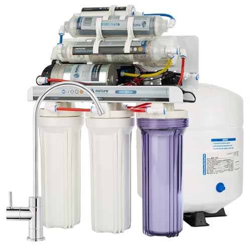 Umkehrosmoseausrüstung, 7 Stufen, Premium mit Pumpe. NATURE WATER PROFESSIONALS von NATURE WATER PROFESSIONALS