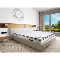 Matratze - 180 x 200 cm - Schaumstoff & Bambusbezug - Stärke 23 cm - ADANA von NATUREA von Vente-unique