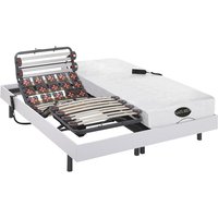 Matratzen elektrischer Lattenrost 2er-Set Memoryschaum mit OKIN-Motoren - 1 Zone - 2x 80 x 200 cm - Weiß - DAMYSOS von DREAMEA Matratzen elektrischer Lattenrost 2er-Set Memoryschaum mit OKIN-Motoren - 1 Zone - 2x 80 x 200 cm - Weiß - DAMYSOS von DREAMEA von NATUREA