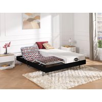 Relaxbett elektrisch - Matratzen mit Memory Schaum & Bambus - LYSIS III von NATUREA - mit OKIN-Motor - 2 x 90 x 200 cm - Schwarz von NATUREA