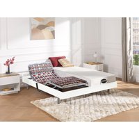 Relaxbett elektrisch - Matratzen mit Memory Schaum & Bambus - LYSIS III von NATUREA - mit OKIN-Motor - 2 x 80 x 200 cm - Weiß Relaxbett elektrisch - Matratzen mit Memory Schaum & Bambus - LYSIS III von NATUREA - mit OKIN-Motor - 2 x 80 x 200 cm - Weiß von Vente-unique