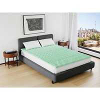 Topper - 160 x 200 cm - Memory Schaum - 7 Zonen - mit Grüntee-Extrakten - Stärke 5 cm - LESINI von NATUREA von Vente-unique