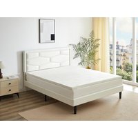 Matratzenauflage Topper - 140 x 190 cm - Memory Schaum - 1 Zone - Stärke 5 cm - Aloe Vera-Bezug - LACETO von NATUREA von Vente-unique